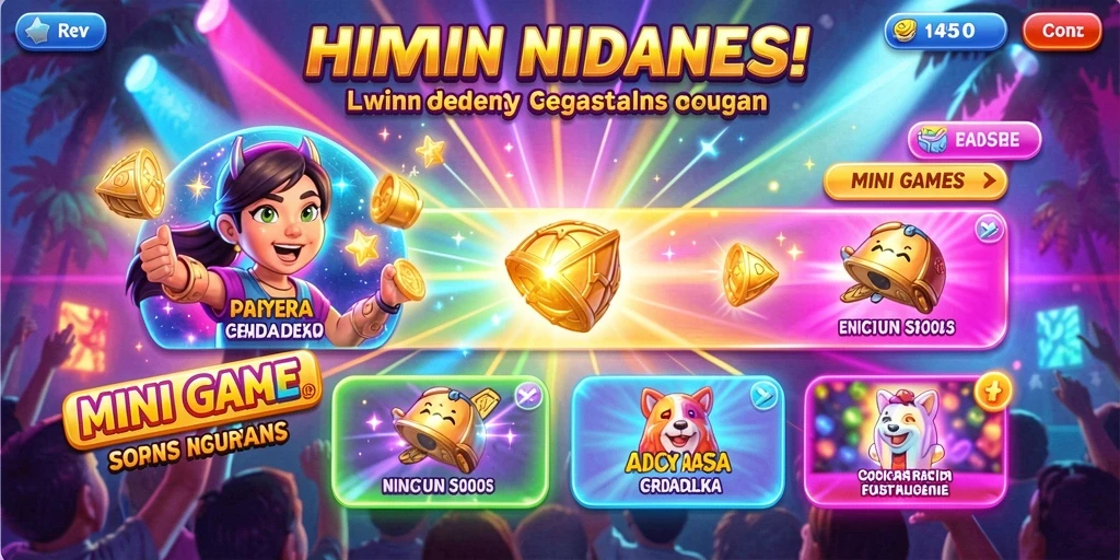 neoparty - Screenshot menampilkan fitur mode permainan yang baru.